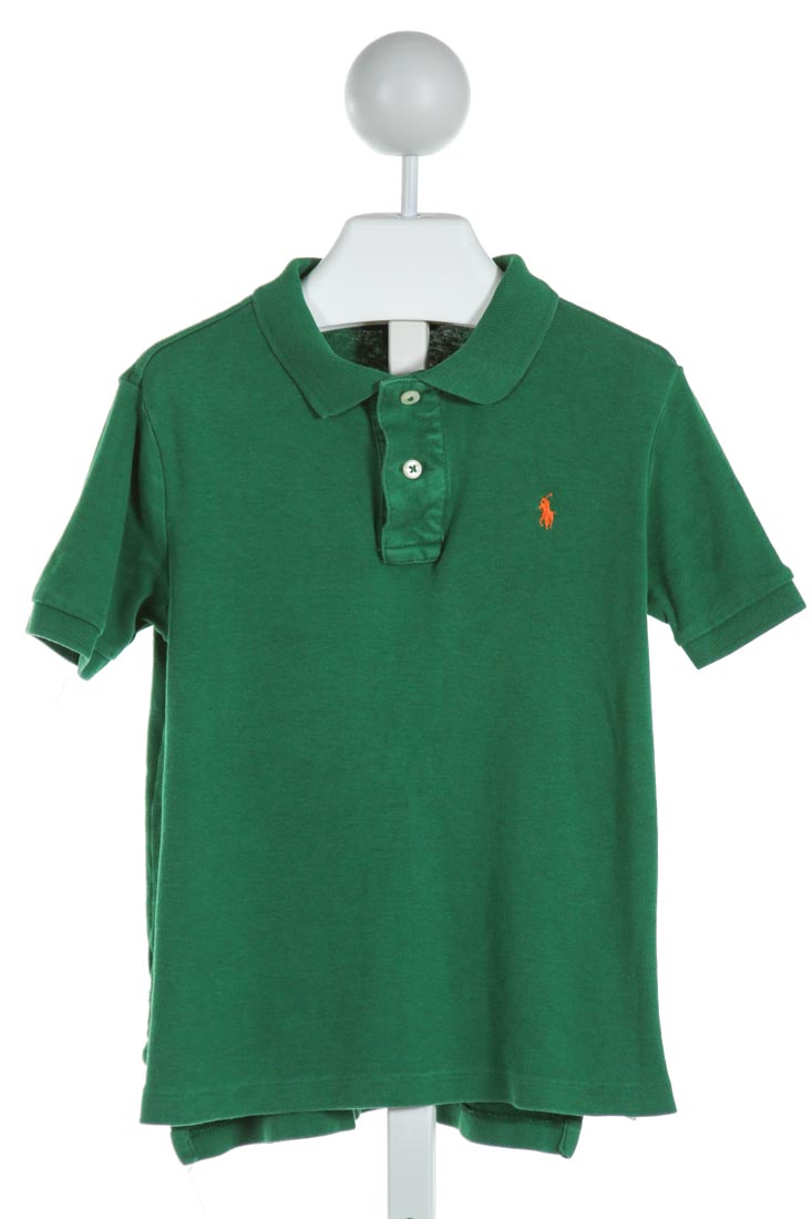 POLO BY RALPH LAUREN GREEN KNIT SS SHIRT