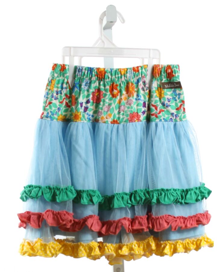 MATILDA JANE  MULTI-COLOR TULLE FLORAL  SKIRT WITH RUFFLE