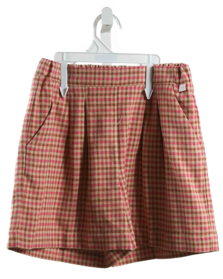 IL GUFO  HOT PINK  GINGHAM  SHORTS
