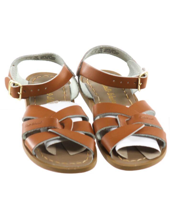 SUN SANS/ SALTWATER SANDALS BROWN SANDALS *NEW WITHOUT TAG *NWT SIZE TODDLER 12