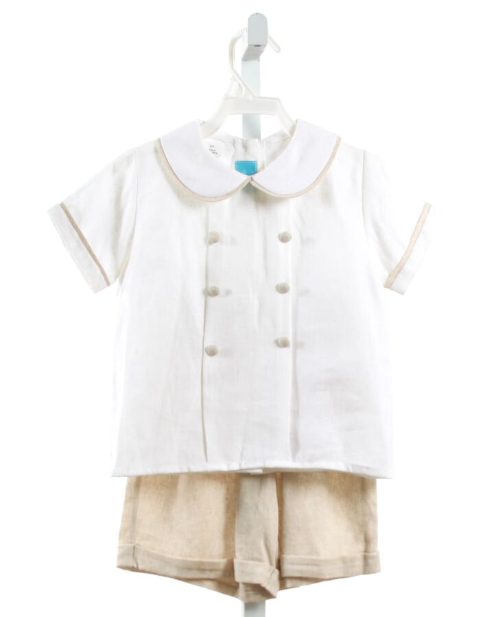 CLAIRE AND CHARLIE  IVORY LINEN   2-PIECE OUTFIT