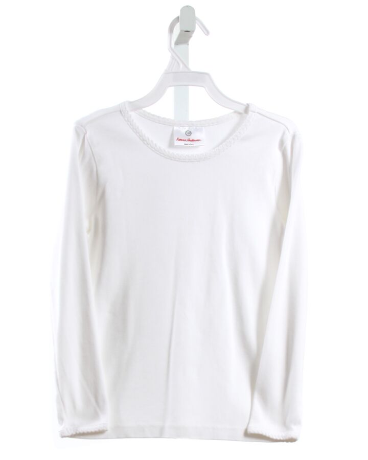 HANNA ANDERSSON  WHITE    KNIT LS SHIRT