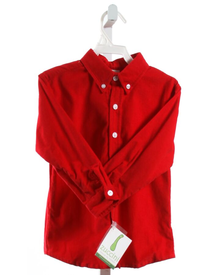 ZUCCINI  RED CORDUROY   DRESS SHIRT