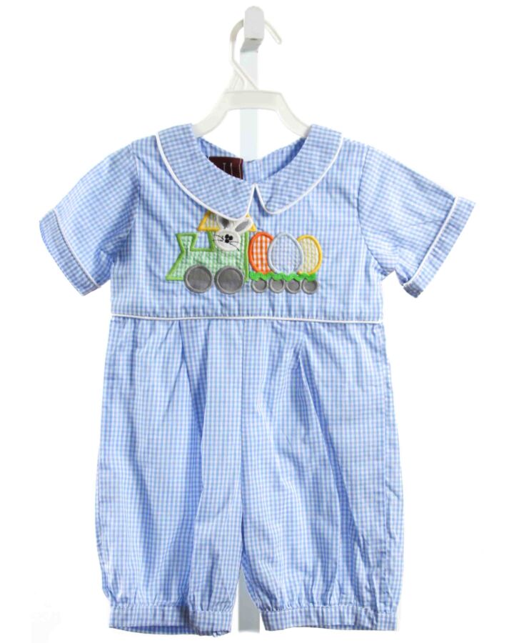 LIL CACTUS  BLUE  GINGHAM  LONGALL