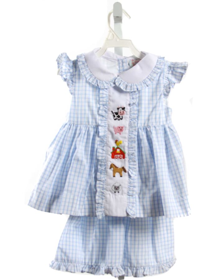 CECIL & LOU  BLUE  GINGHAM  2-PIECE OUTFIT