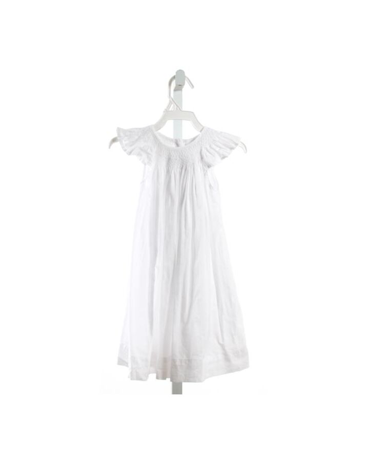 FEATHER BABY  WHITE  SMOCKED DRESS