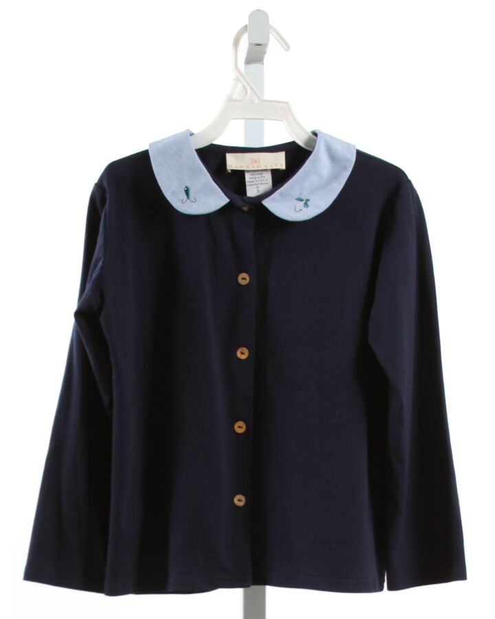 HANNAH KATE  NAVY   EMBROIDERED CARDIGAN