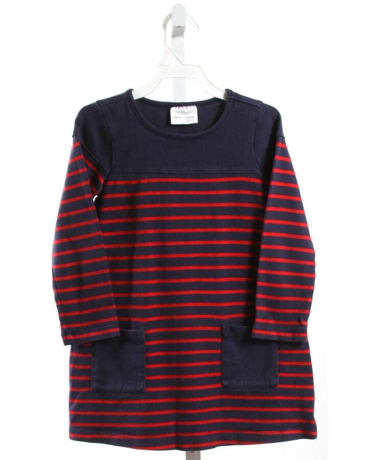 HANNA ANDERSSON  RED  STRIPED  KNIT DRESS