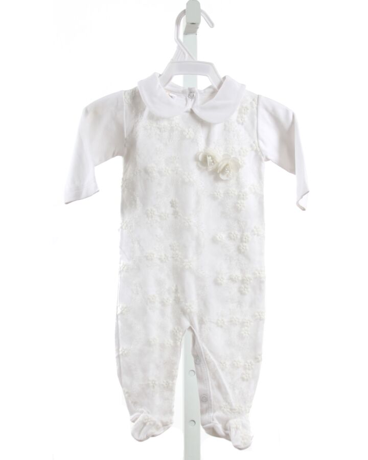 DOLCE GOCCIA  WHITE LACE FLORAL EMBROIDERED LAYETTE