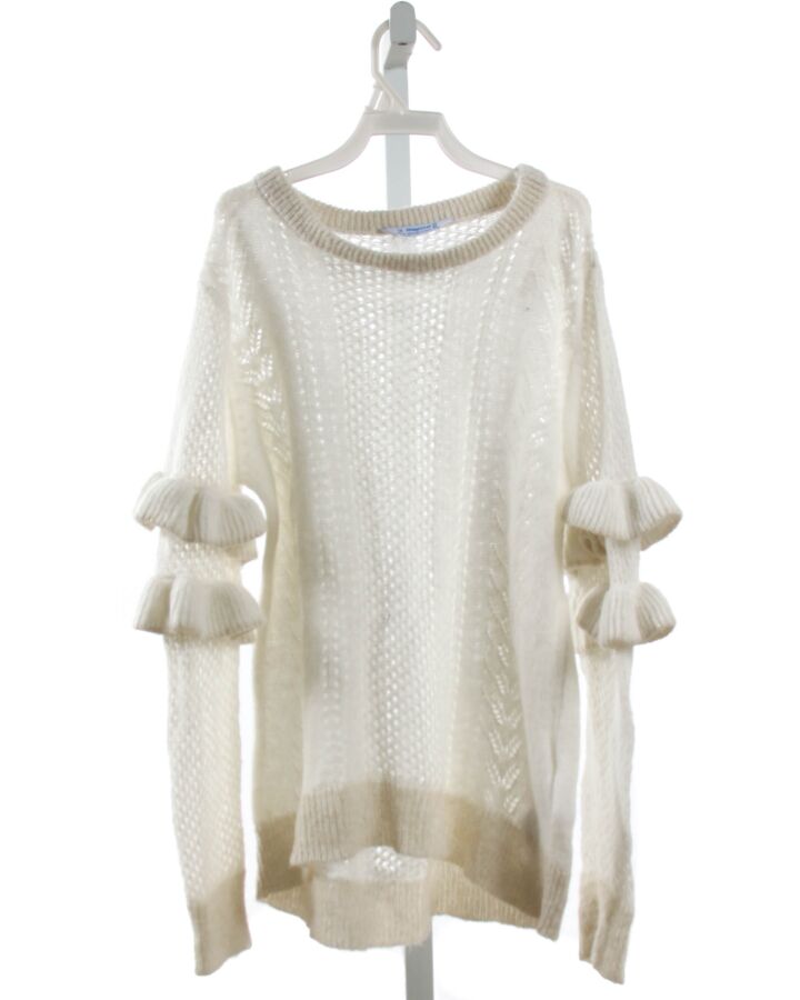 MAYORAL  WHITE    SWEATER WITH RUFFLE