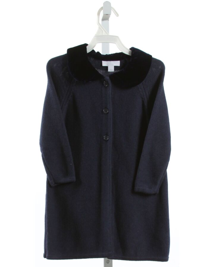 THE LITTLE WHITE COMPANY  NAVY KNIT   DRESSY OUTERWEAR