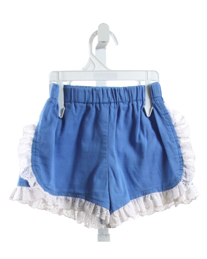 HANNA ANDERSSON  BLUE    SHORTS WITH EYELET TRIM
