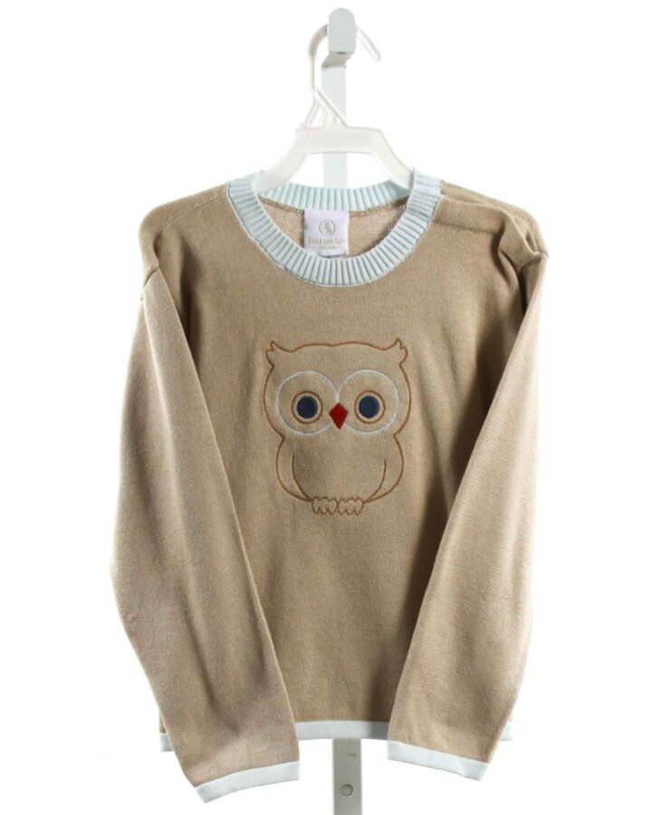 LULLABY SET  BROWN   EMBROIDERED SWEATER