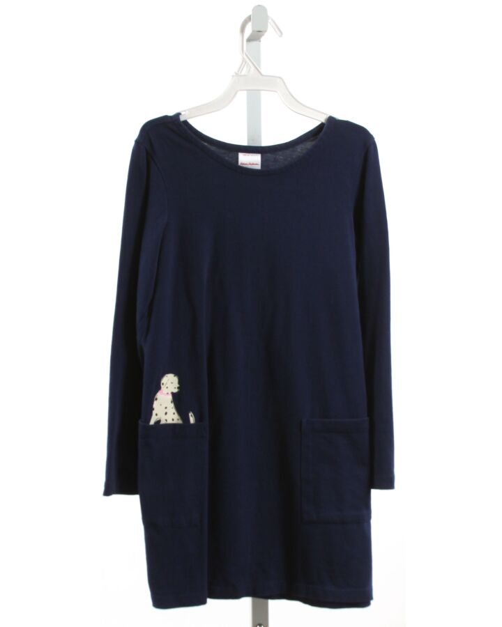 HANNA ANDERSSON  NAVY   APPLIQUED KNIT DRESS