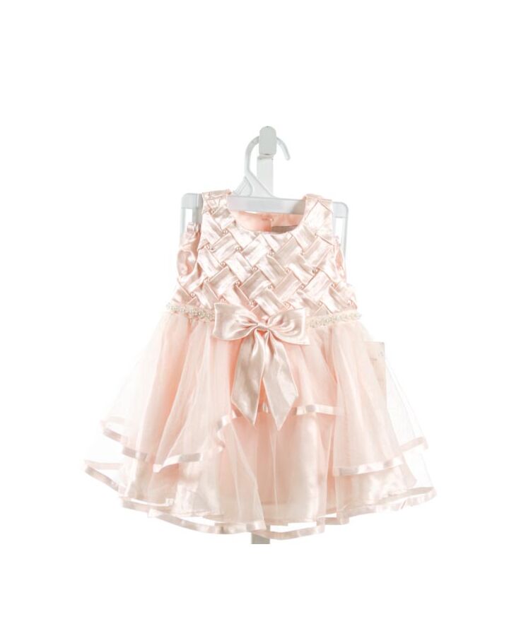 RARE EDITIONS  PINK TULLE  DRESS WITH RUFFLE