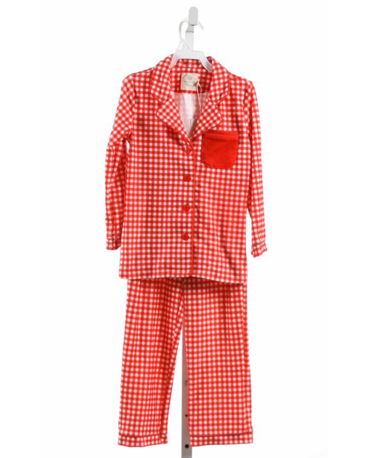 CHARMING MARY  RED  GINGHAM  LOUNGEWEAR 