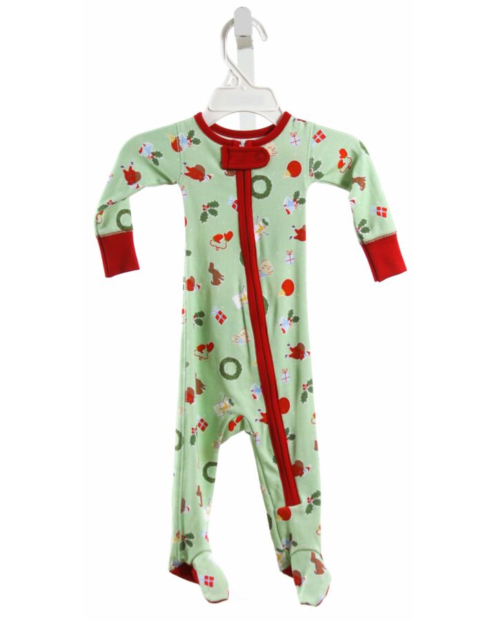 CHARMING MARY  GREEN KNIT  PRINTED DESIGN LAYETTE