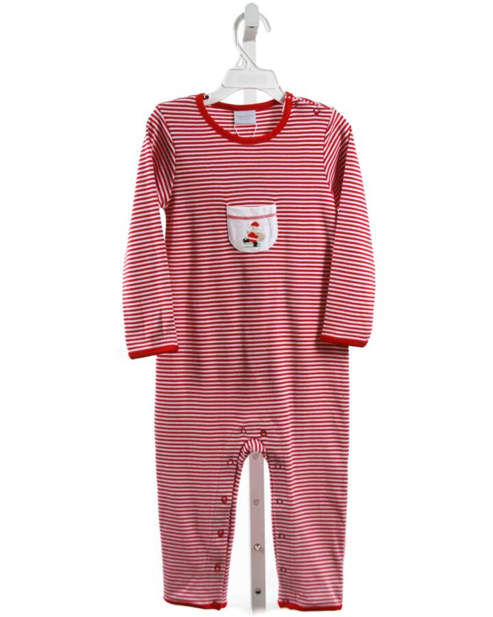 SQUIGGLES  RED KNIT STRIPED  LAYETTE