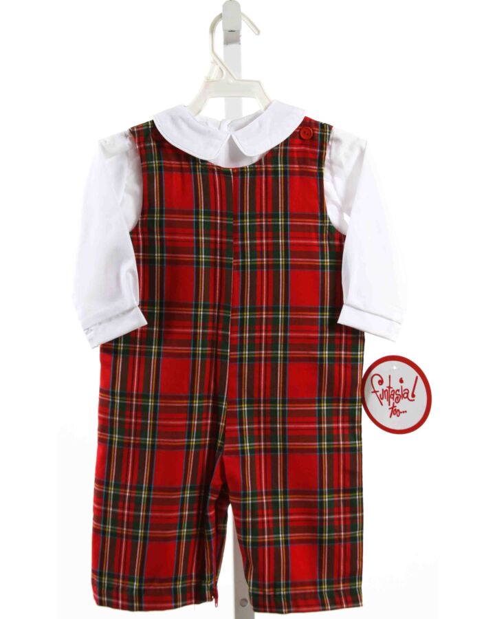 FUNTASIA TOO  RED  PLAID  2-PIECE OUTFIT