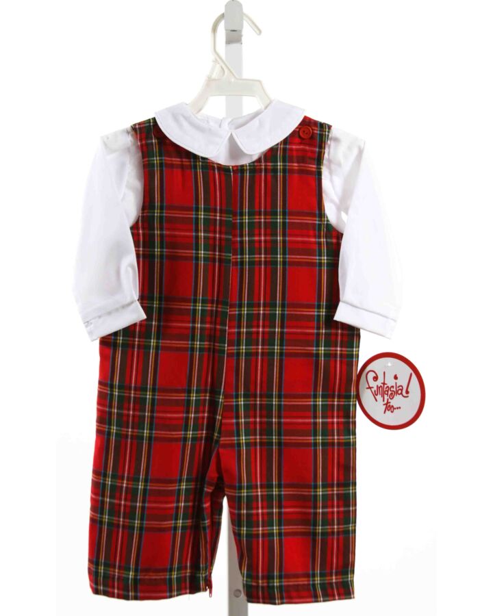 FUNTASIA TOO  RED  PLAID  2-PIECE OUTFIT