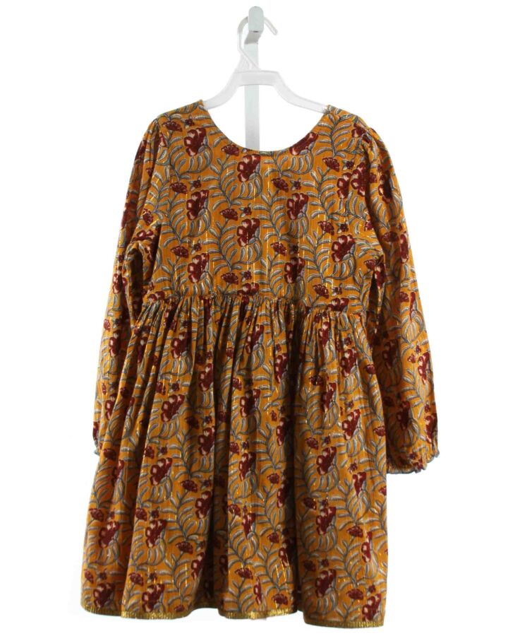 PINK CHICKEN  YELLOW  FLORAL  DRESS
