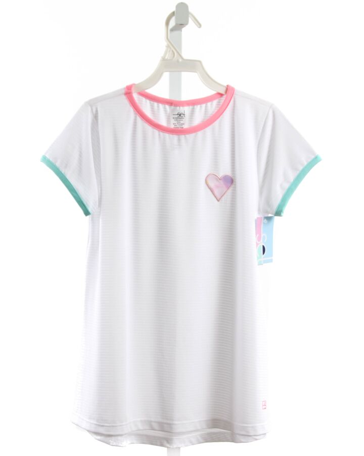 SET BY LULLABY SET  WHITE   APPLIQUED T-SHIRT