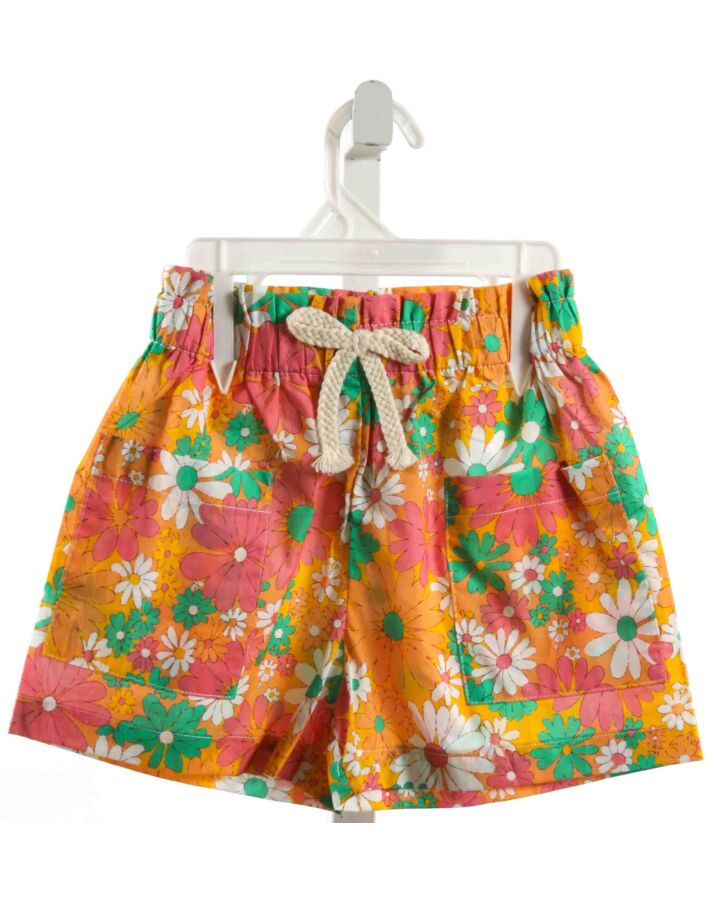 BISBY BY LITTLE ENGLISH  ORANGE  FLORAL  SHORTS