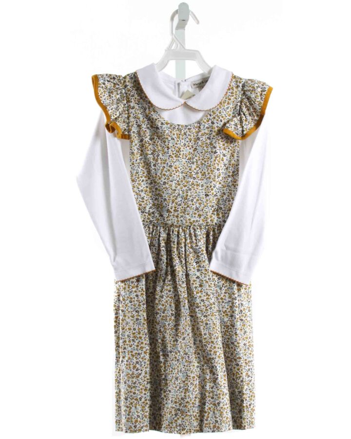 MARCO & LIZZY  MUSTARD  FLORAL  KNIT DRESS