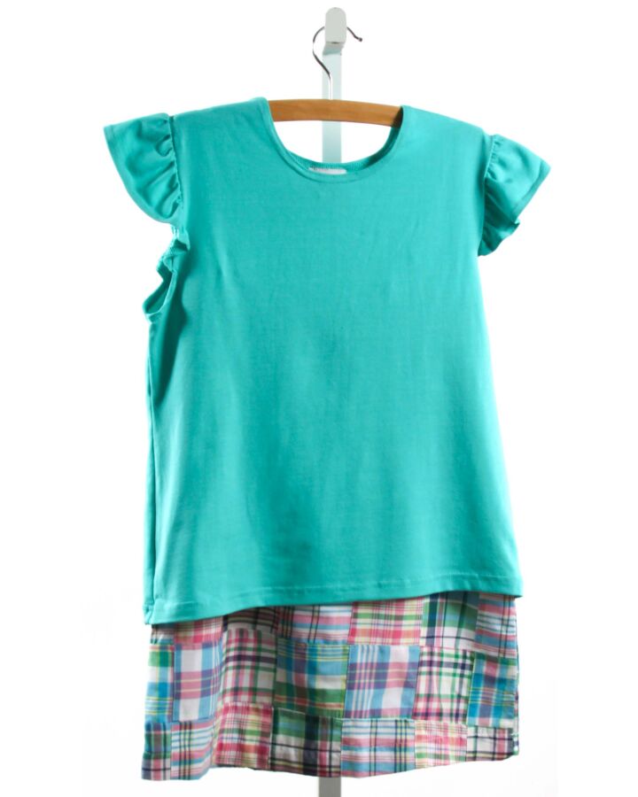 MAGGIE BREEN  GREEN  MADRAS  2-PIECE OUTFIT