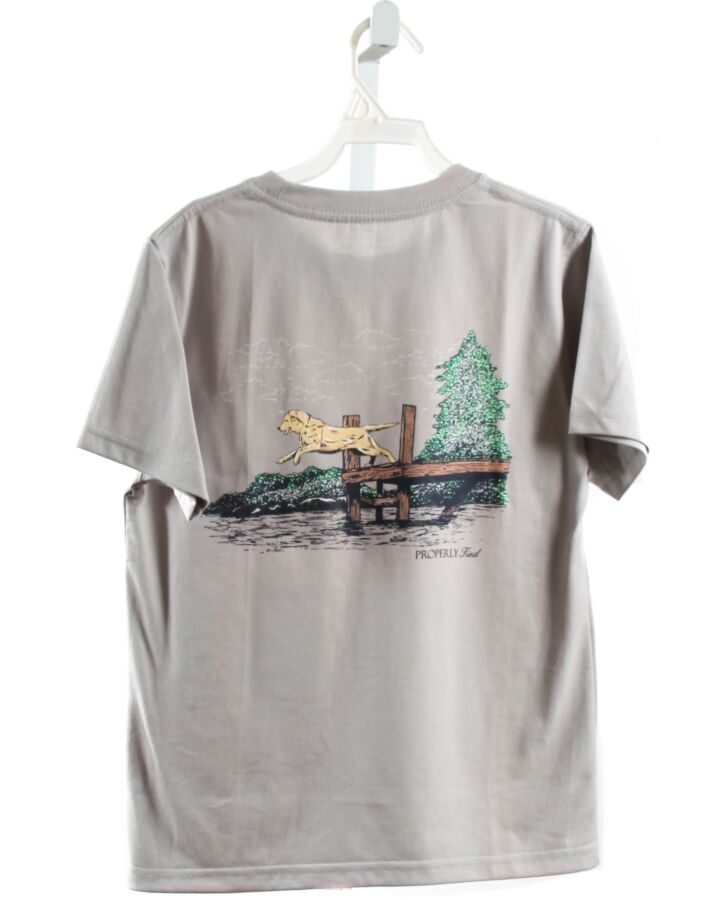 PROPERLY TIED  GRAY   PRINTED DESIGN T-SHIRT