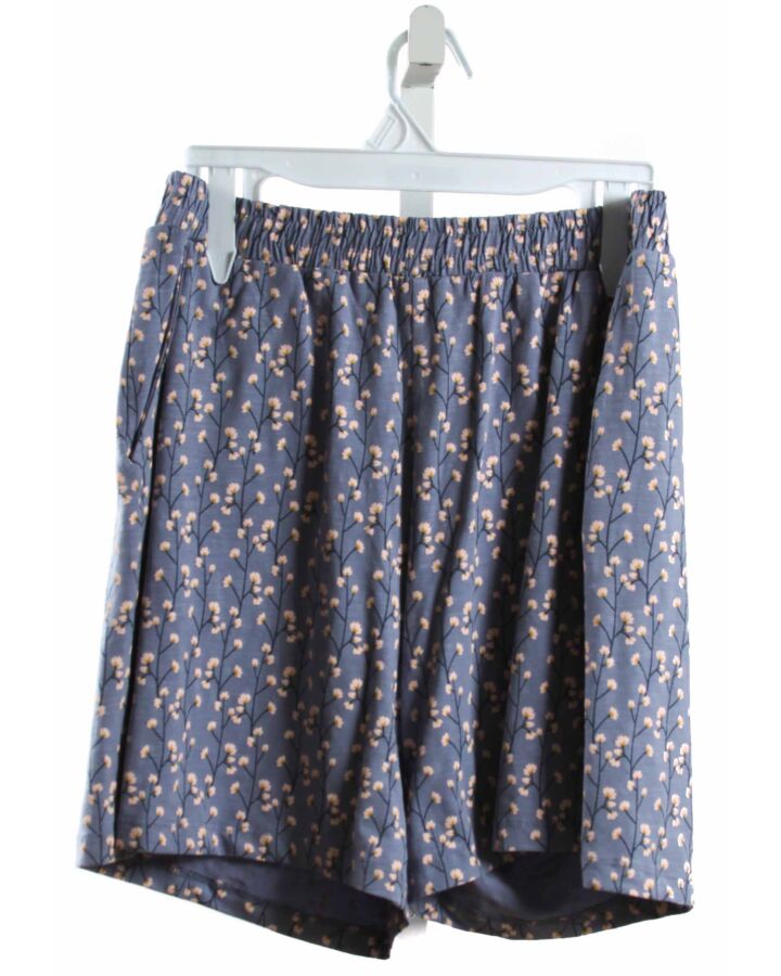 CREAMIE  BLUE  FLORAL  SHORTS