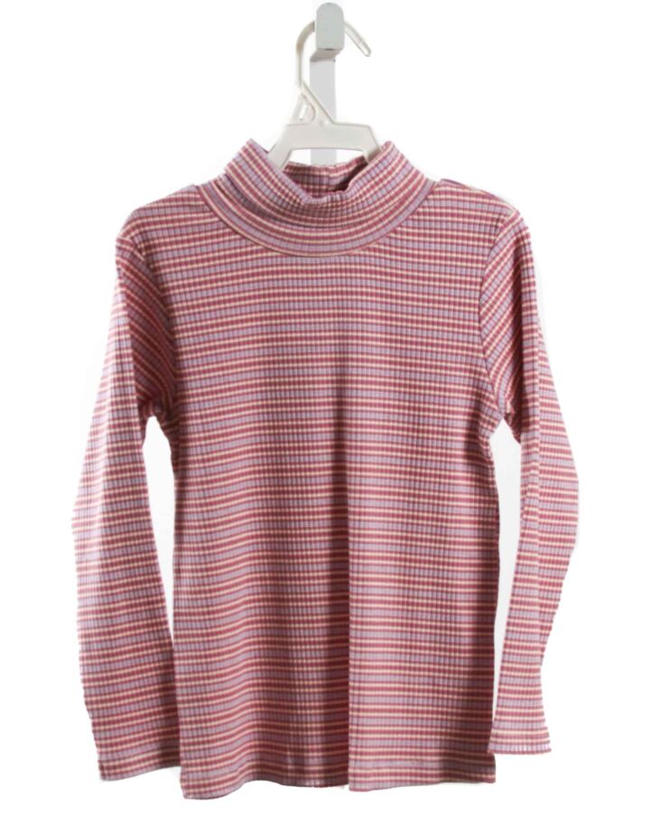 BISBY BY LITTLE ENGLISH  PURPLE  STRIPED  KNIT LS SHIRT