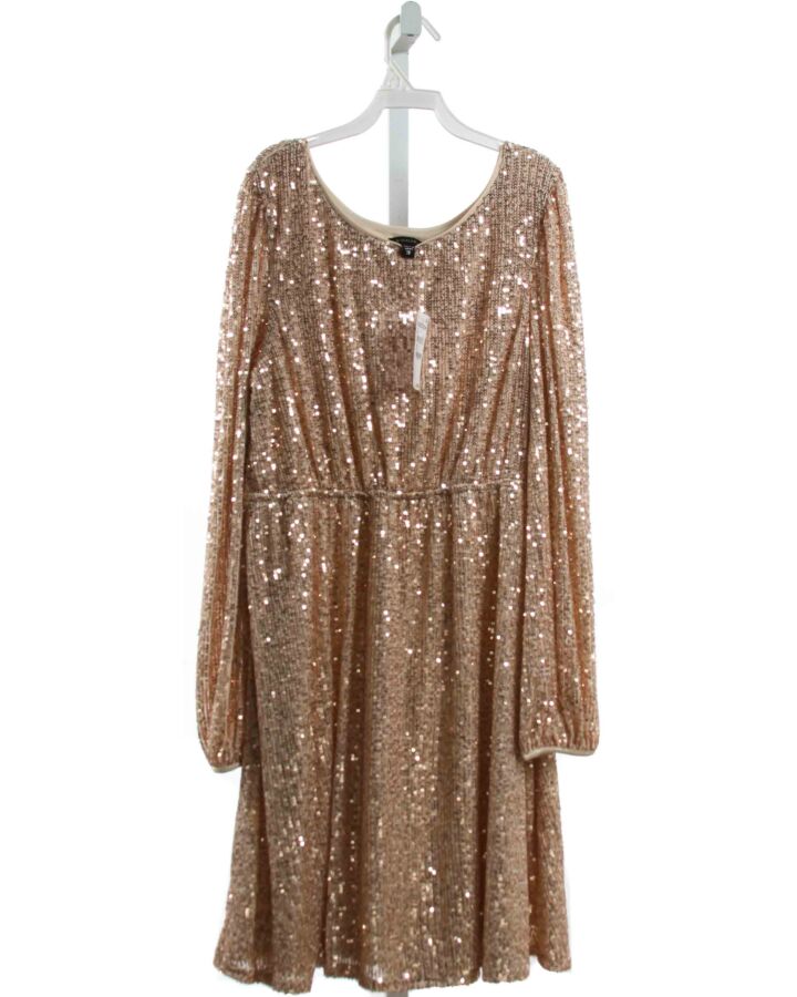 ZUNIE  GOLD    PARTY DRESS WITH SEQUINS