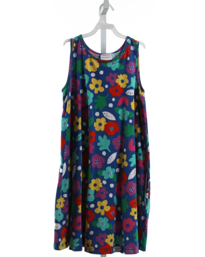 HANNA ANDERSSON  BLUE  FLORAL  KNIT DRESS 
