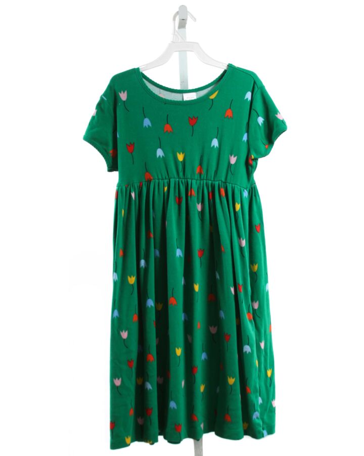 HANNA ANDERSSON  GREEN  FLORAL  KNIT DRESS