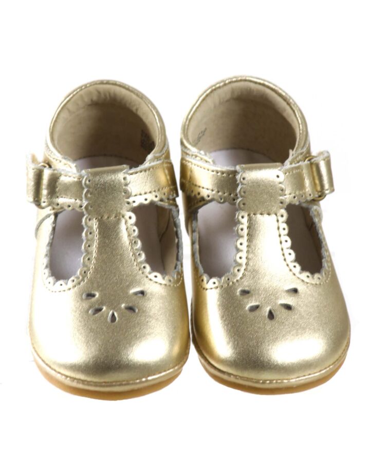 ANGEL BABY SHOES GOLD MARY JANES  *EUC SIZE TODDLER 4