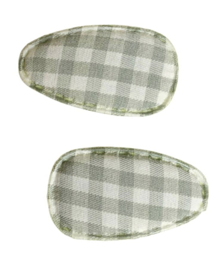 LOLO  GREEN  GINGHAM  ACCESSORIES - HAIR ITEMS