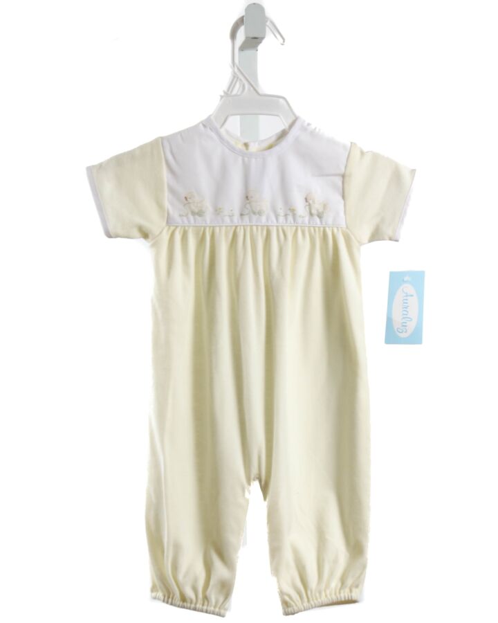 AURALUZ  PALE YELLOW   EMBROIDERED LAYETTE