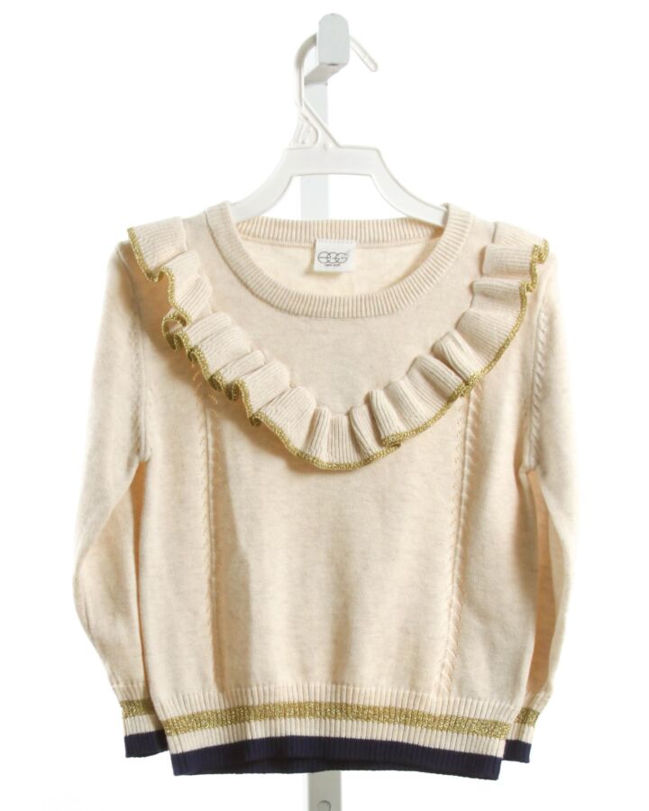 EGG  IVORY    SWEATER WITH RUFFLE