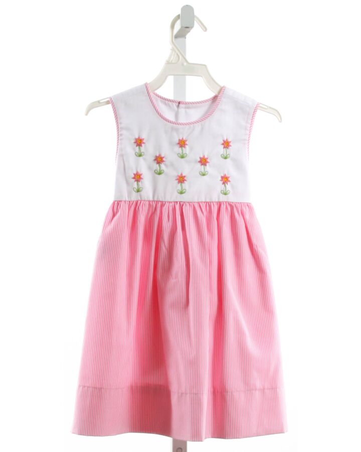 LULLABY SET  PINK  FLORAL EMBROIDERED DRESS