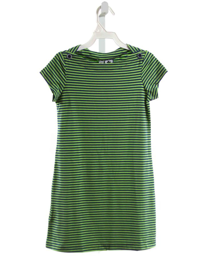 BUSY BEES  LIME GREEN  STRIPED  KNIT DRESS