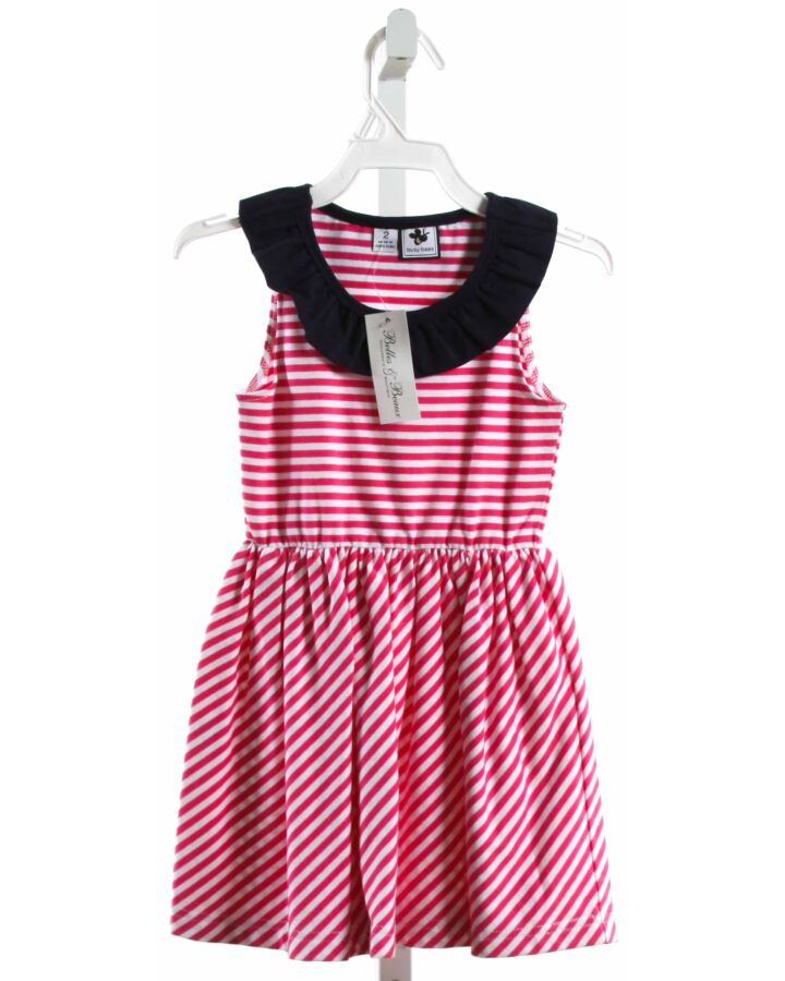 BUSY BEES  HOT PINK  STRIPED  KNIT DRESS