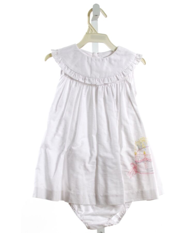 SOPHIE & LUCAS  WHITE   EMBROIDERED DRESS