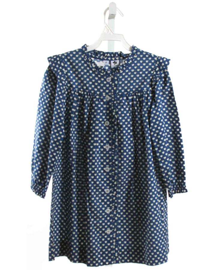 BUSY BEES  BLUE  PRINT  DRESS