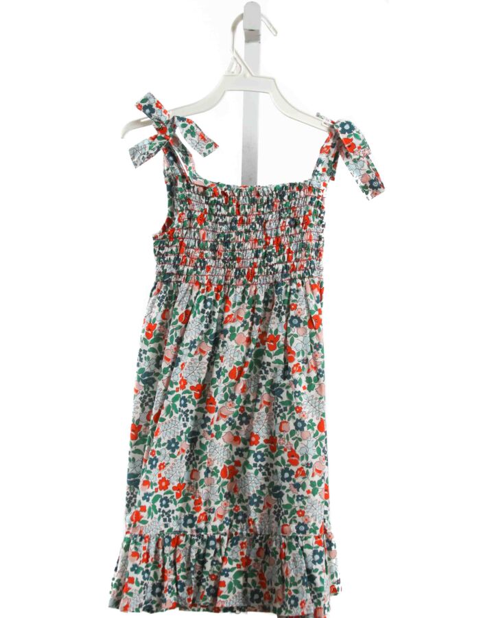 BUSY BEES  GREEN  FLORAL SMOCKED DRESS