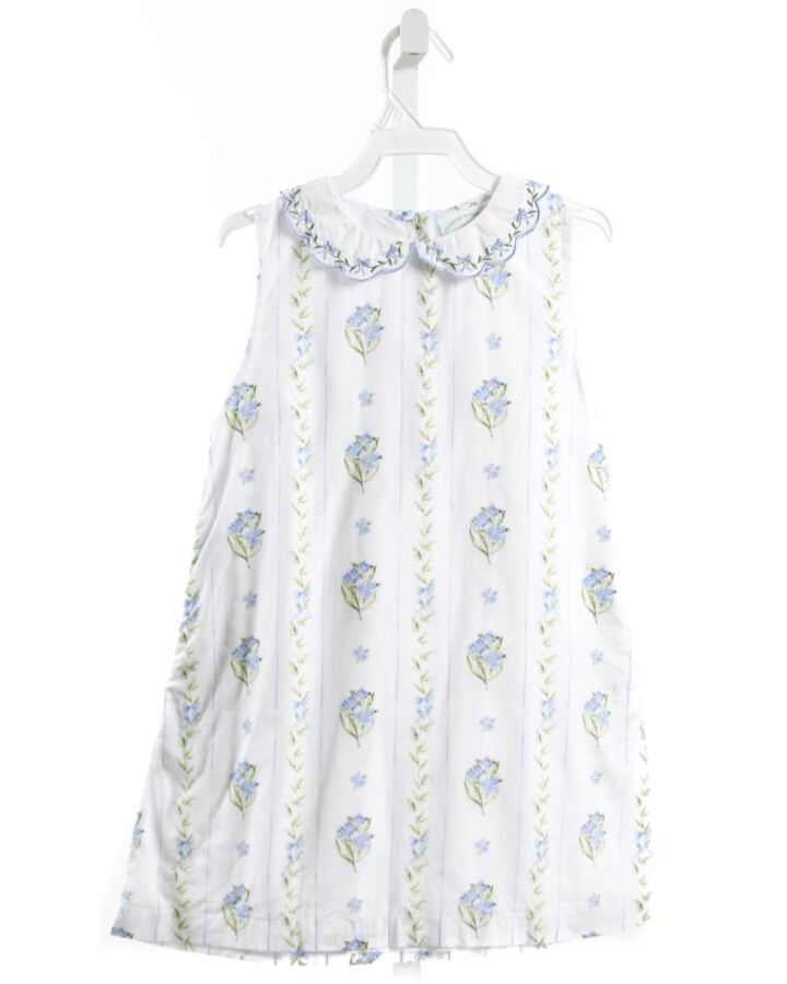 GRACE & JAMES  WHITE  FLORAL EMBROIDERED DRESS