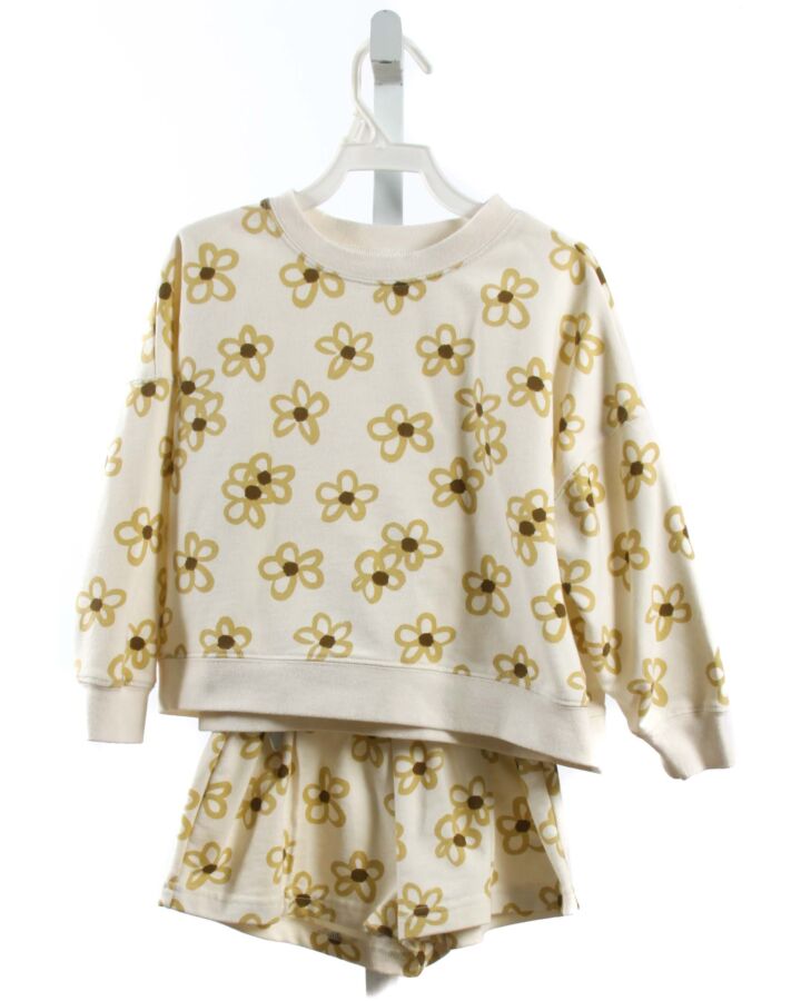 RYLEE & CRU  PALE YELLOW  FLORAL  2-PIECE OUTFIT