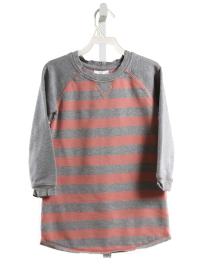 HANNA ANDERSSON  GRAY  STRIPED  DRESS