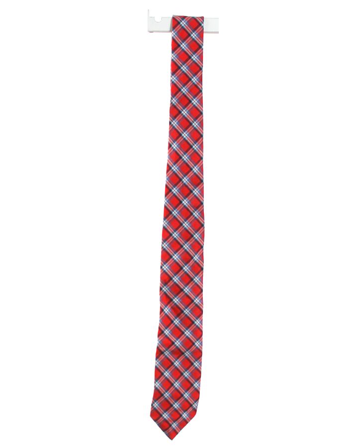 BELLA BLISS  RED  PLAID  TIE