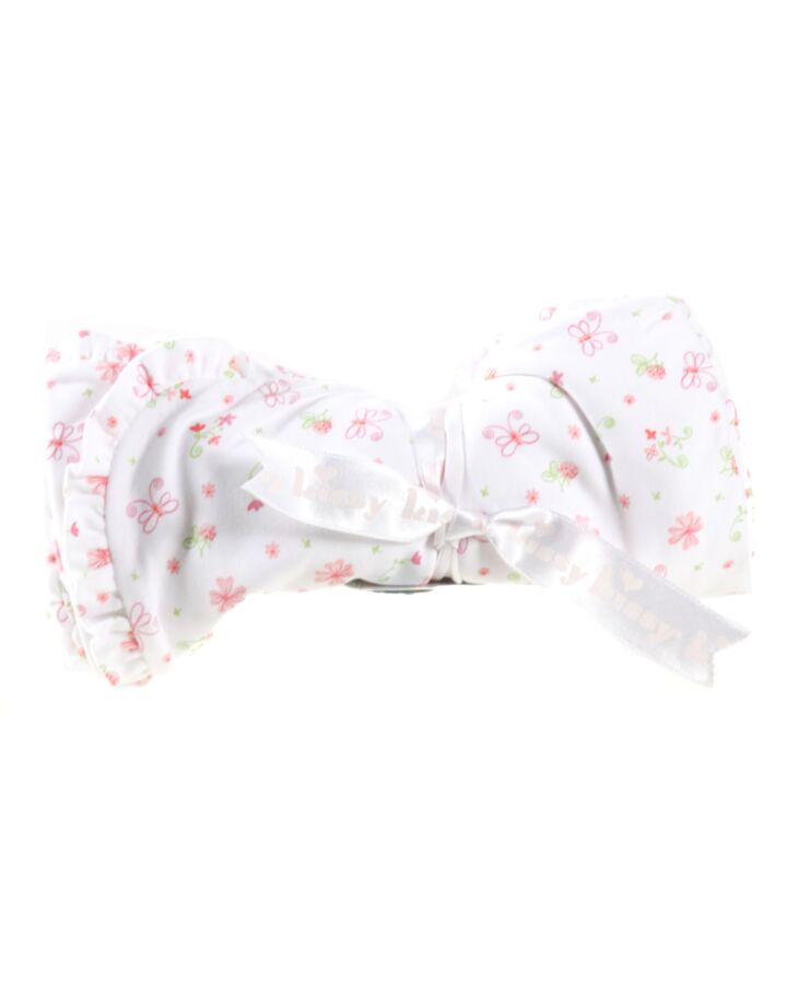 BELLA BLISS  PINK  FLORAL  BLANKET WITH RUFFLE